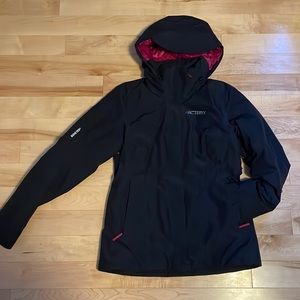 Arc'teryx Black Ski Jacket with Pink Lining
